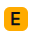 Degree Planner's "Elective" icon is a black letter "E" inside of an orange box. Which indicates an elective course.